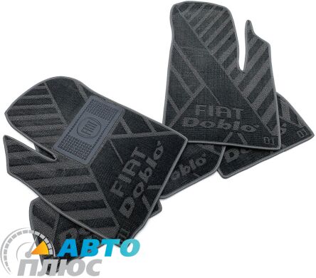 Композитные коврики в салон Fiat Doblo 2000- (X) серые AVTO-Tex