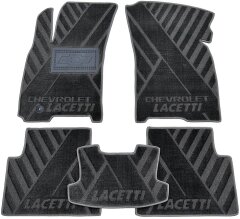 Композитні килимки в салон Chevrolet Lacetti 2004- (X) сірі AVTO-Tex