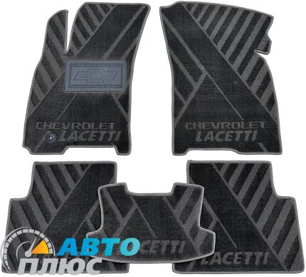 Композитні килимки в салон Chevrolet Lacetti 2004- (X) сірі AVTO-Tex