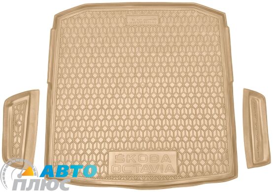 Автомобильный коврик в багажник Skoda Octavia A8 2020- Universal бежевый (AVTO-Gumm)