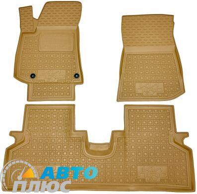 Автомобильные коврики в салон Kia Niro 2022- EV бежевые (AVTO-Gumm)