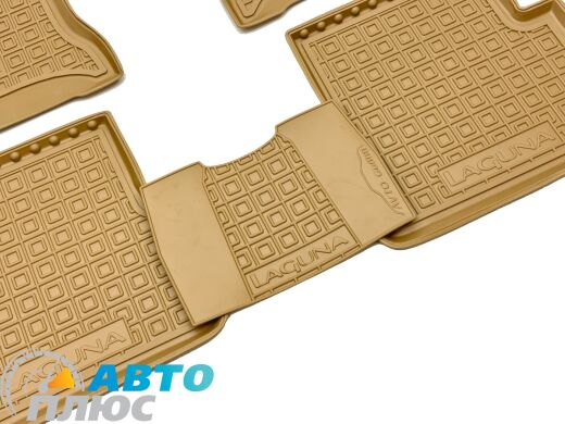 Автомобильные коврики в салон Renault Laguna 2 2001-2007 бежевые (AVTO-Gumm)