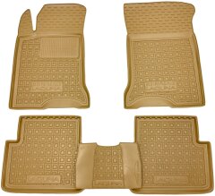 Автомобильные коврики в салон Renault Laguna 2 2001-2007 бежевые (AVTO-Gumm)