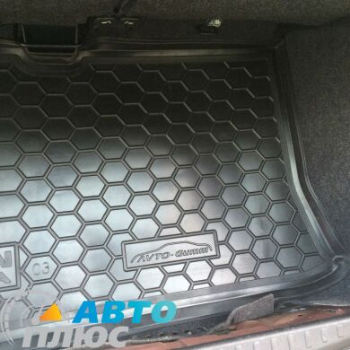 Автомобильный коврик в багажник Nissan Micra (K12) 2002- (Avto-Gumm)