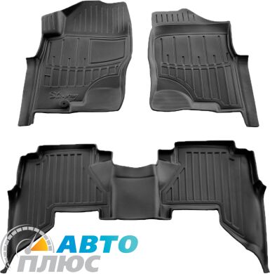 3D Коврики в салон автомобиля Nissan Pathfinder (R51) 2005-2010 (Stingray)