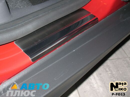 Накладки на пороги Ford Focus 3 11-/FL 15- (Premium)