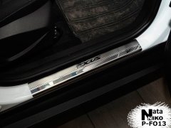 Накладки на пороги Ford Focus 3 11-/FL 15- (Premium)