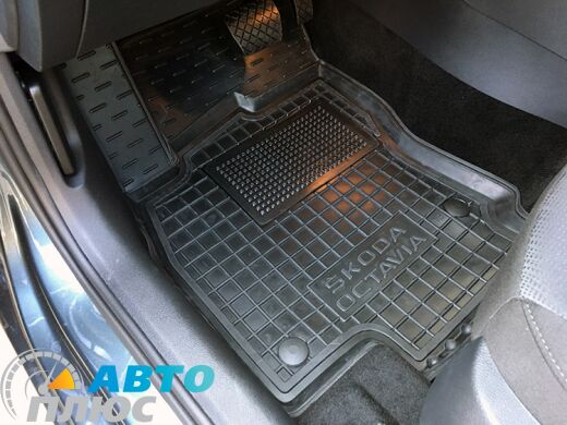 Водительский коврик в салон Skoda Octavia A7 2013- (Avto-Gumm)