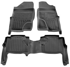3D Килимки в салон автомобіля Nissan Navara (D40) 2005- праве кермо (Stingray)
