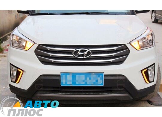 Штатные дневные ходовые огни LED-DRL для Hyundai Creta 2016- V2