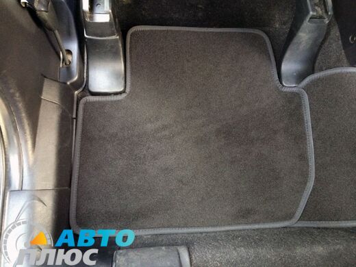 Ворсовые коврики в салон Mitsubishi Outlander XL 2007- черные ML Lux