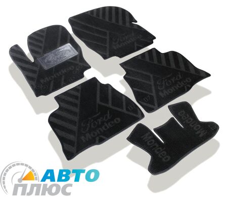 Композитні килимки в салон Ford Mondeo 2007-2014 (X) чорні AVTO-Tex