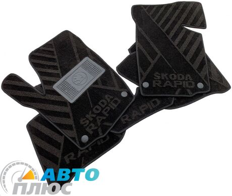 Композитные коврики в салон Skoda Rapid 2013- (X) AVTO-Tex