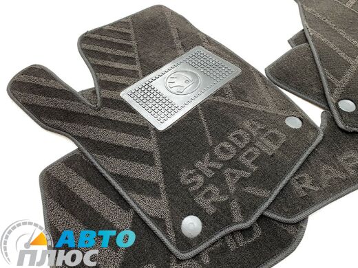 Композитные коврики в салон Skoda Rapid 2013- (X) AVTO-Tex