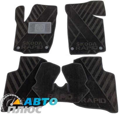 Композитные коврики в салон Skoda Rapid 2013- (X) AVTO-Tex