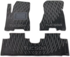 Композитные коврики в салон Hyundai Tucson 2004- (V) серые AVTO-Tex