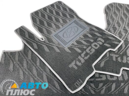 Композитные коврики в салон Hyundai Tucson 2004- (V) серые AVTO-Tex