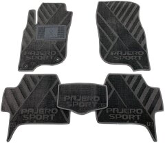 Композитные коврики в салон Mitsubishi Pajero Sport 2 2008-2015 (X) серые AVTO-Tex