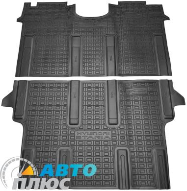 Автомобильные коврики в салон Hyundai Staria 2021- 2-3 ряд 7 мест (Avto-Gumm)