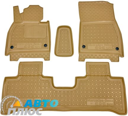 Автомобильные коврики в салон Mercedes EQE (X294) 2023- бежевые (AVTO-Gumm)