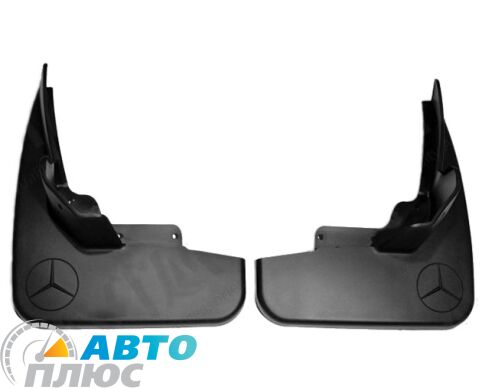 Комплект брызговиков Mercedes ML (W164) 2005-2011 (без порогов) передние (AVTM)