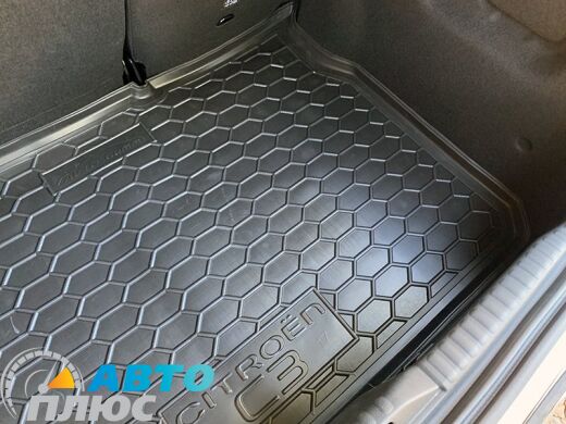 Автомобильный коврик в багажник Citroen C3 2017- (Avto-Gumm)