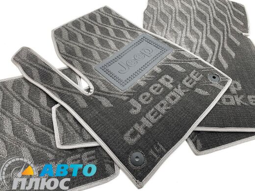 Композитные коврики в салон Jeep Cherokee 2014- (V) серые AVTO-Tex