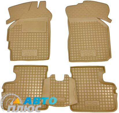 Автомобильные коврики в салон Chery QQ (S11) 2003- бежевые (AVTO-Gumm)