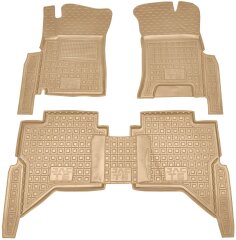 Автомобильные коврики в салон JAC T6 2016- бежевые (AVTO-Gumm)