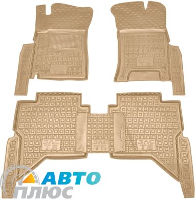 Автомобильные коврики в салон JAC T6 2016- бежевые (AVTO-Gumm)