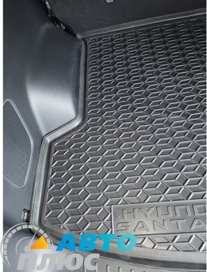 Автомобильный коврик в багажник Hyundai Santa Fe 2024- 5 мест (AVTO-Gumm)