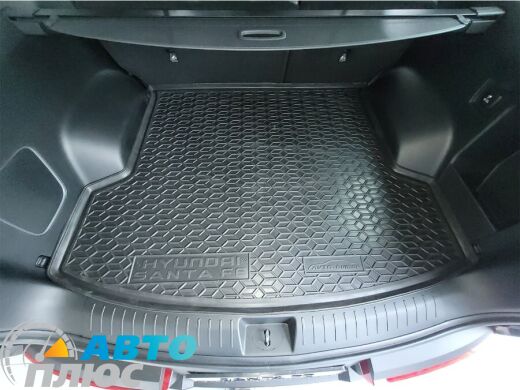 Автомобильный коврик в багажник Hyundai Santa Fe 2024- 5 мест (AVTO-Gumm)