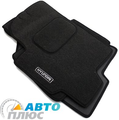 Коврики в салон текстильные Hyundai Elantra 2003-2011 (XD) серые Стандарт