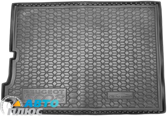 Автомобильный коврик в багажник Peugeot 5008 2017- 5 мест (Avto-Gumm)