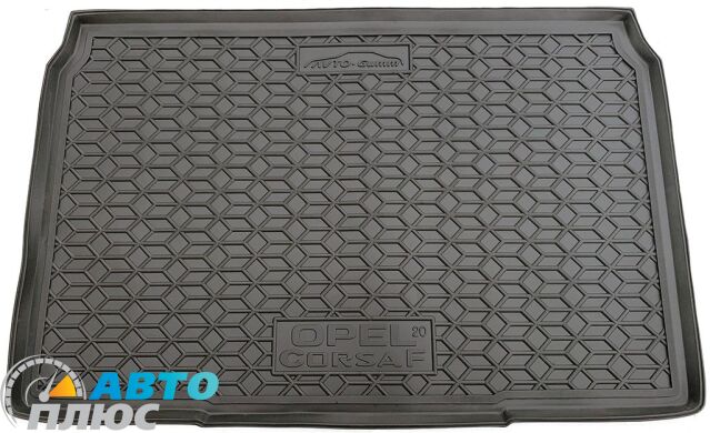 Автомобильный коврик в багажник Opel Corsa F 2020- (Avto-Gumm)