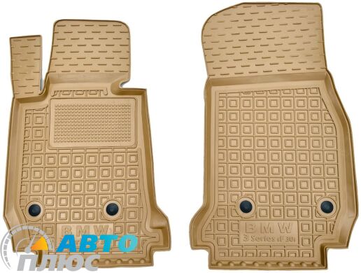 Автомобильные коврики в салон BMW 3 (F30) 2012- бежевые (AVTO-Gumm)