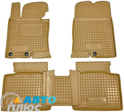 Автомобильные коврики в салон Kia Optima 2010- бежевые (AVTO-Gumm)