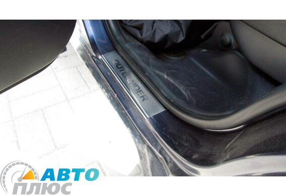 Накладки на пороги Mitsubishi Outlander XL 2007- (Premium)