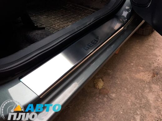 Накладки на пороги Geely GC5 2014- Hb/Sd (Premium)