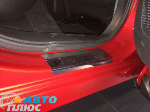Накладки на пороги Renault Kadjar 2016- (Premium)