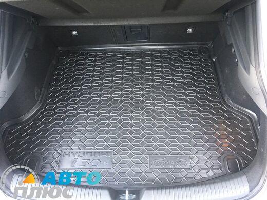 Автомобильный коврик в багажник Hyundai i30 2019- Fastback (Avto-Gumm)