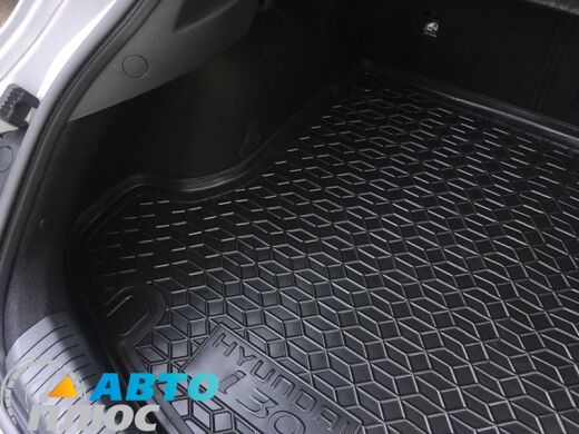 Автомобильный коврик в багажник Hyundai i30 2019- Fastback (Avto-Gumm)