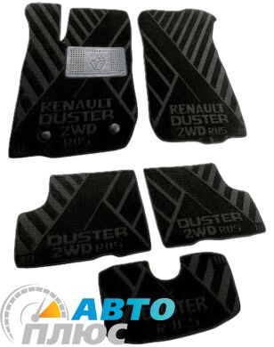 Композитные коврики в салон Renault Duster 2WD 2010-2014 (X) AVTO-Tex