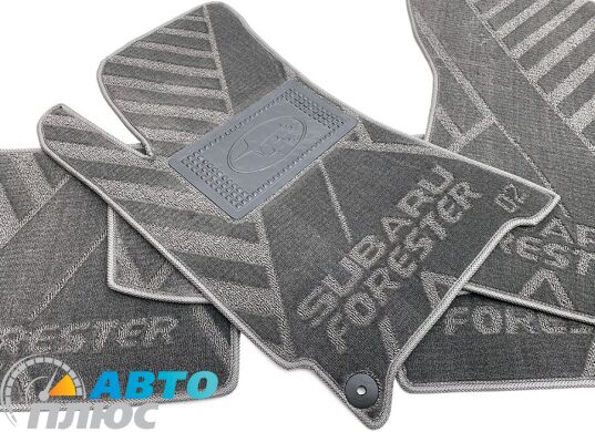 Композитные коврики в салон Subaru Forester 2 2002-2008 (X) серые AVTO-Tex