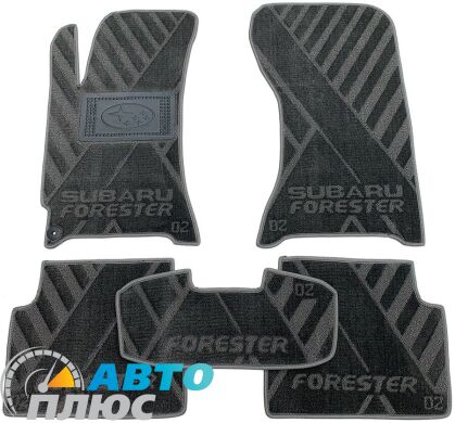 Композитные коврики в салон Subaru Forester 2 2002-2008 (X) серые AVTO-Tex