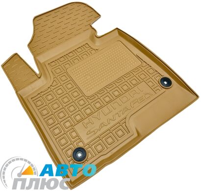 Автомобильные коврики в салон Hyundai Santa Fe (DM) 2012- бежевые (AVTO-Gumm)