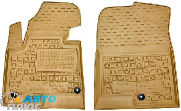 Автомобильные коврики в салон Hyundai Santa Fe (DM) 2012- бежевые (AVTO-Gumm)