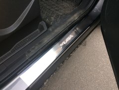 Накладки на пороги Ford Kuga 2013- (Premium)