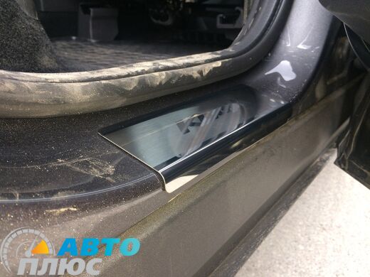 Накладки на пороги Ford Kuga 2013- (Premium)