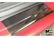 Накладки на пороги Ford Focus 2 2004- (3 двери) (Premium)